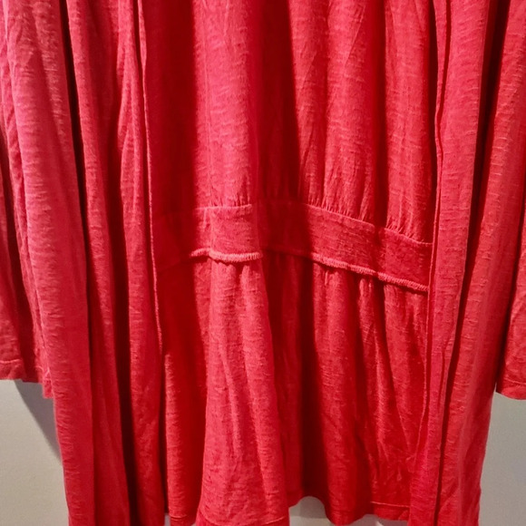 New Directions Red Open Front Long Sleeve Cardigan in Size XL - Picture 7 of 9